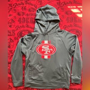 New Era San Francisco 49ers Gray Hoodie NFL Team Apparel Men’s Large